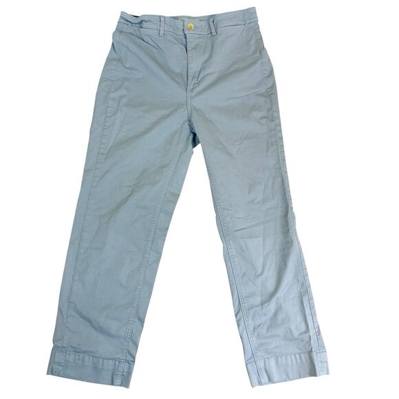 Everlane The Lightweight Straight Leg Crop Chino Pant in Light Blue Women’s Sz 4 - Picture 1 of 6